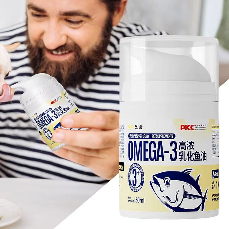 Pet Fish Oil Supplement for Cats – Skin, Coat & Joint Support