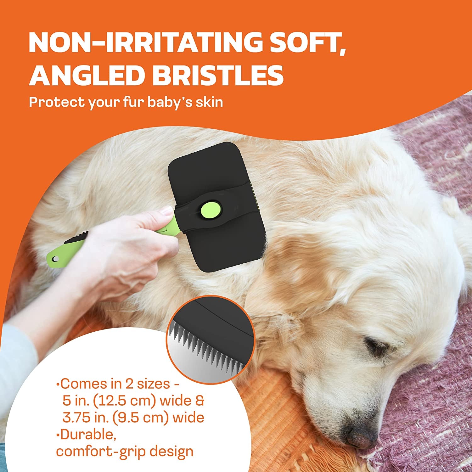  Deshedding Grooming brush for Medium & Large Pets