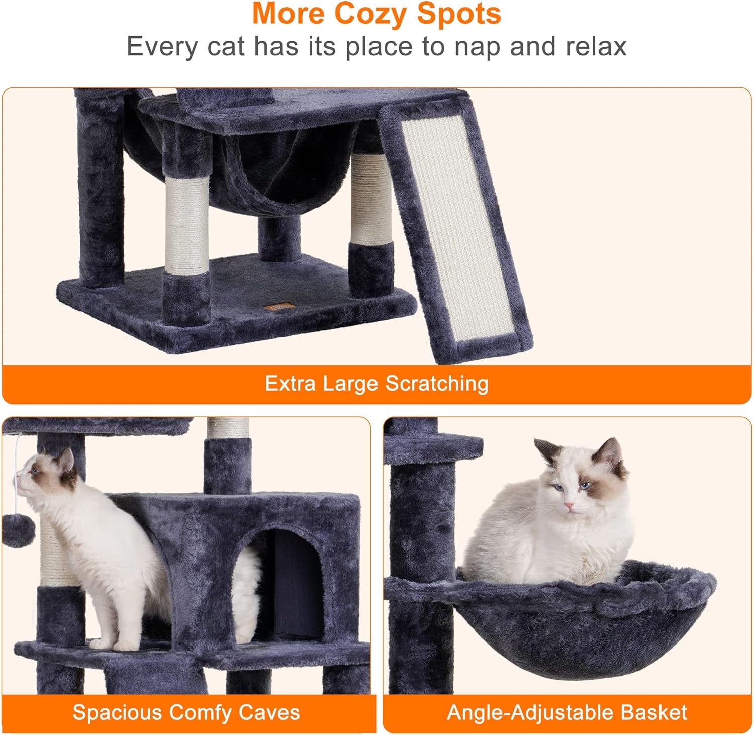 Multi-Level Cat Tree Tower – The Ultimate Playground for Indoor Cats