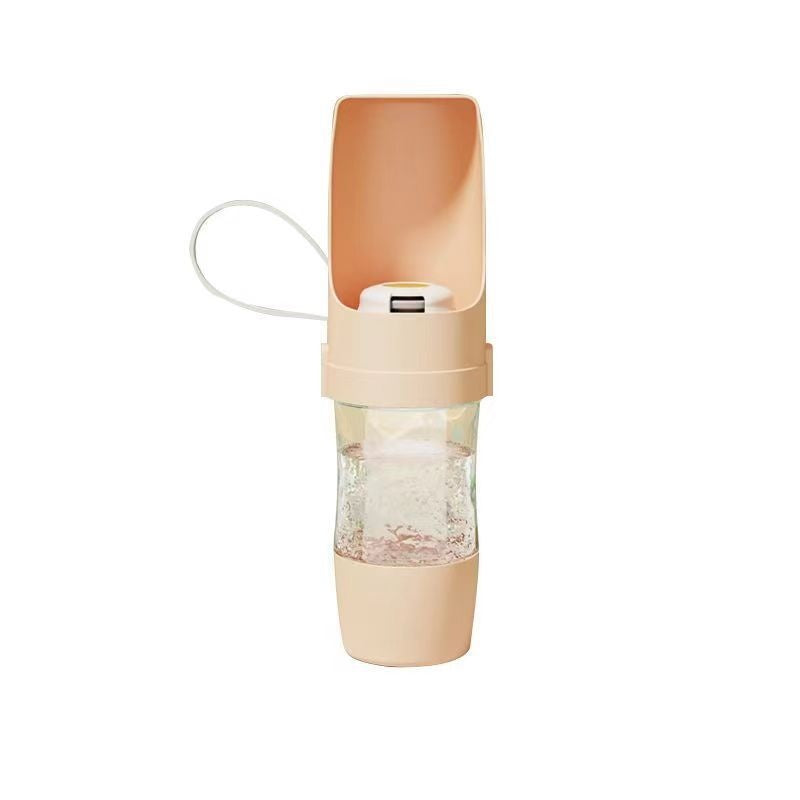 2-in-1 Travel Dog Water Bottle & Food Feeder (690ml)