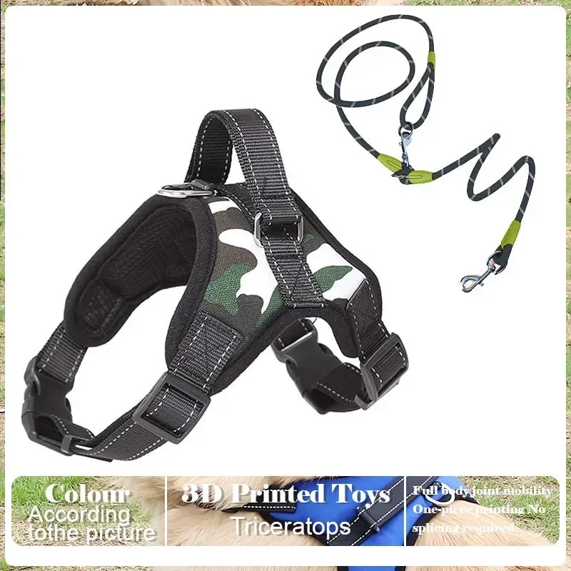 Adjustable Pet Harness and Leash Set