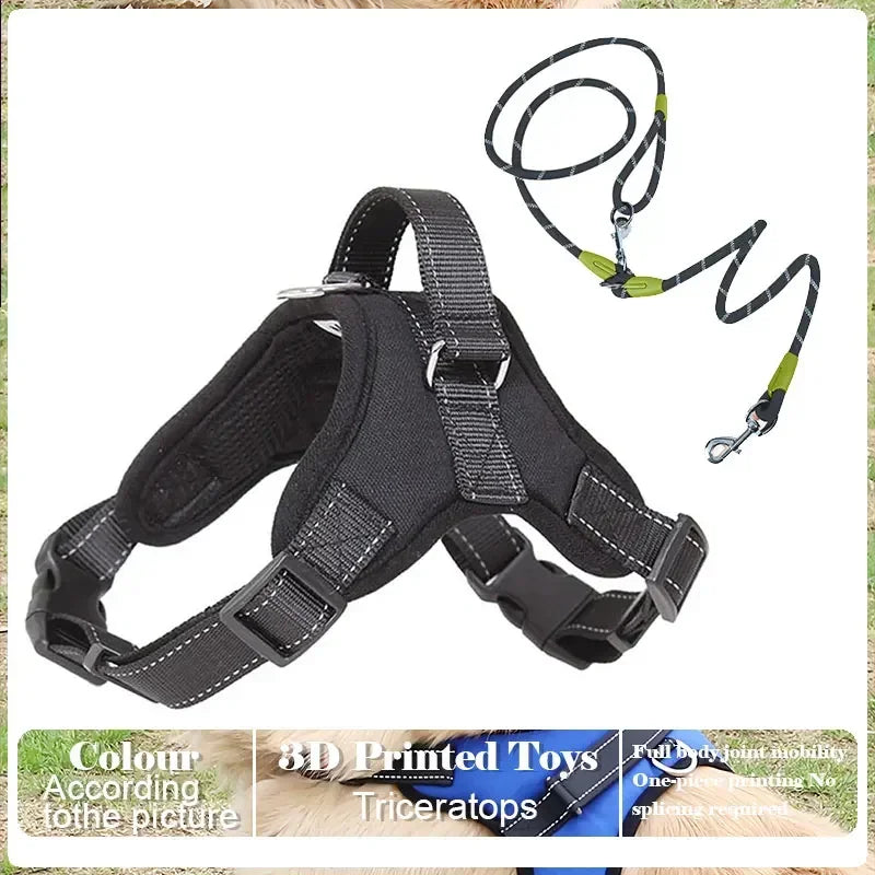 Adjustable Pet Harness and Leash Set