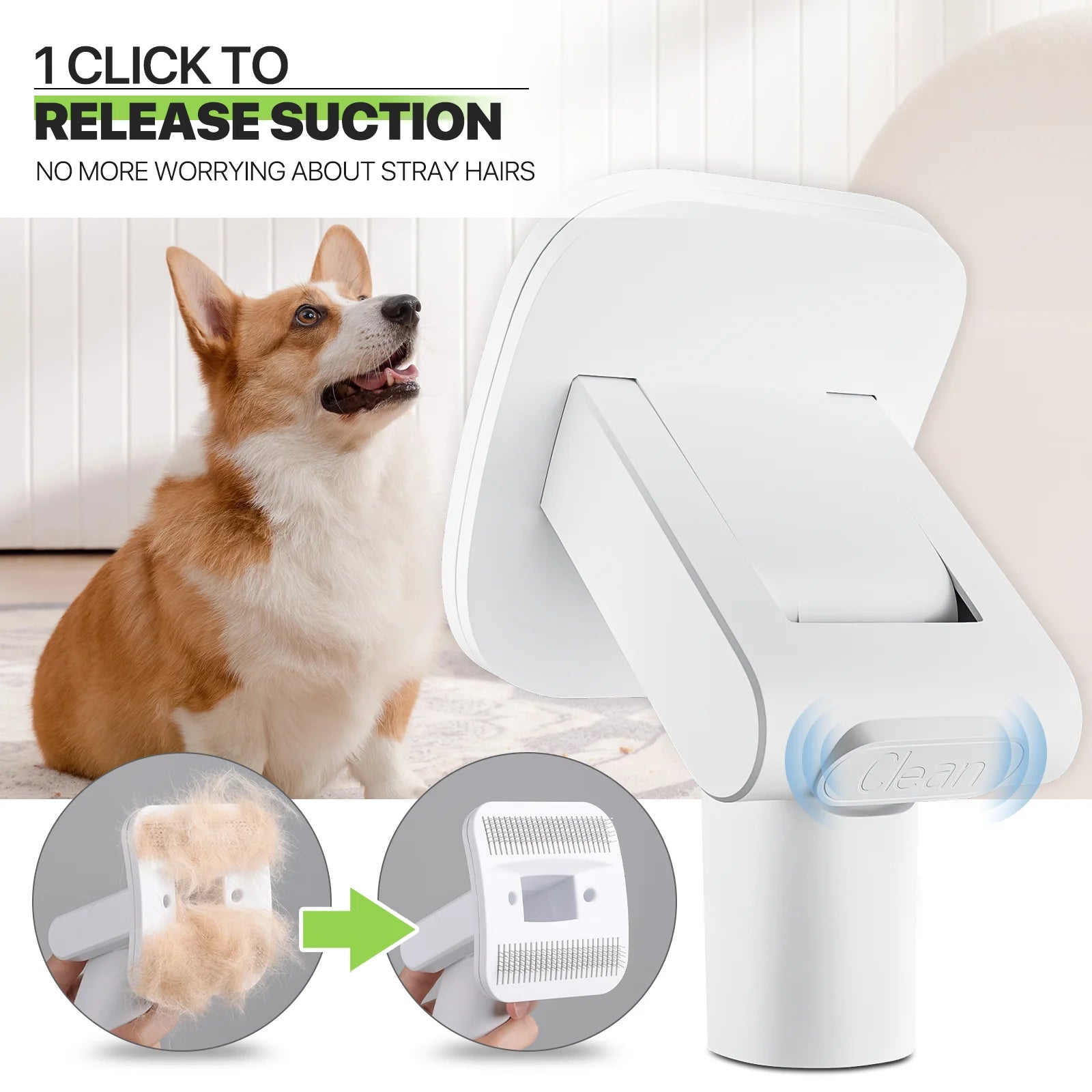 6-in-1 Pet Grooming Vacuum Kit – Professional Dog & Cat Grooming System