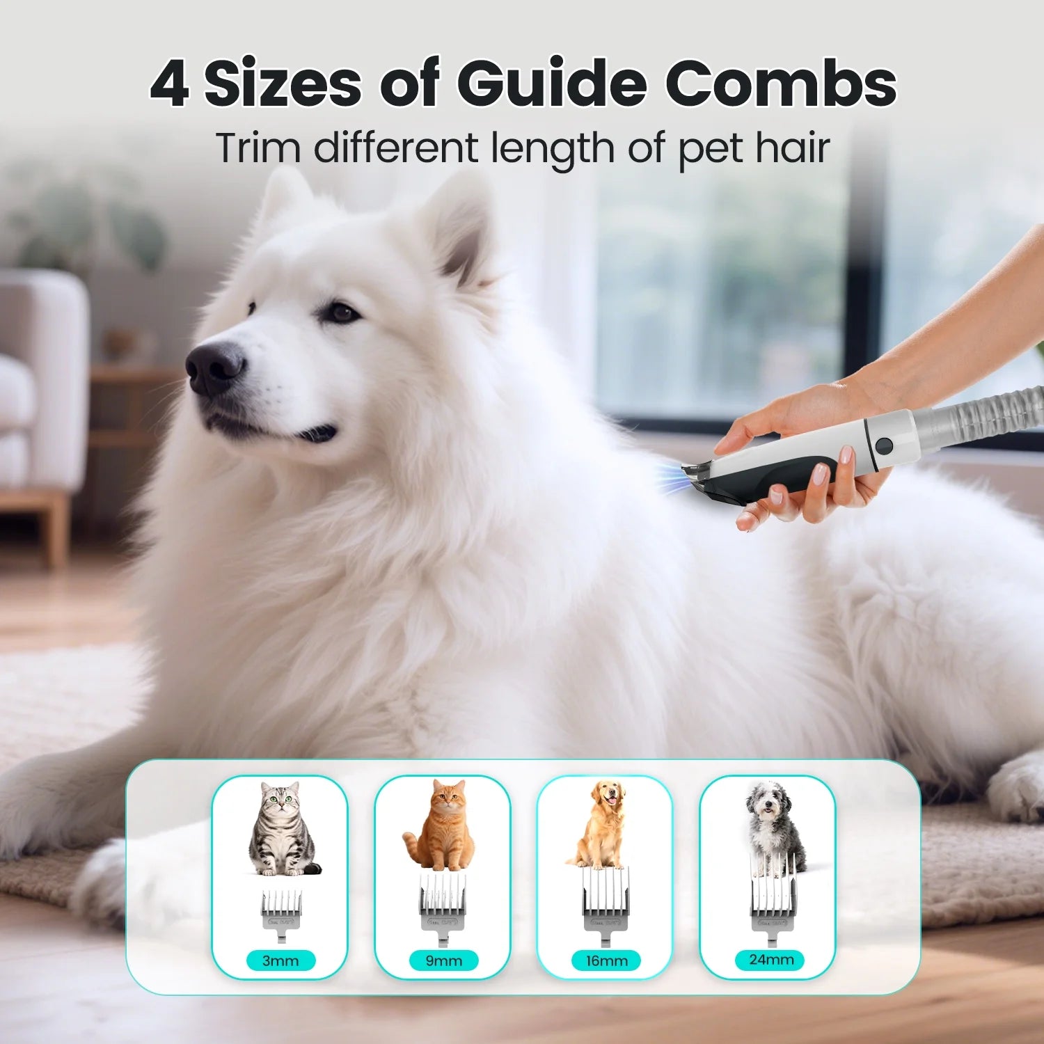 7-in-1 Dog Grooming Vacuum Kit 