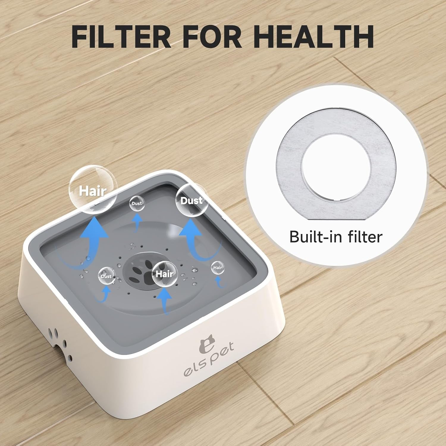 No-Spill Slow Water Feeder Bowl 