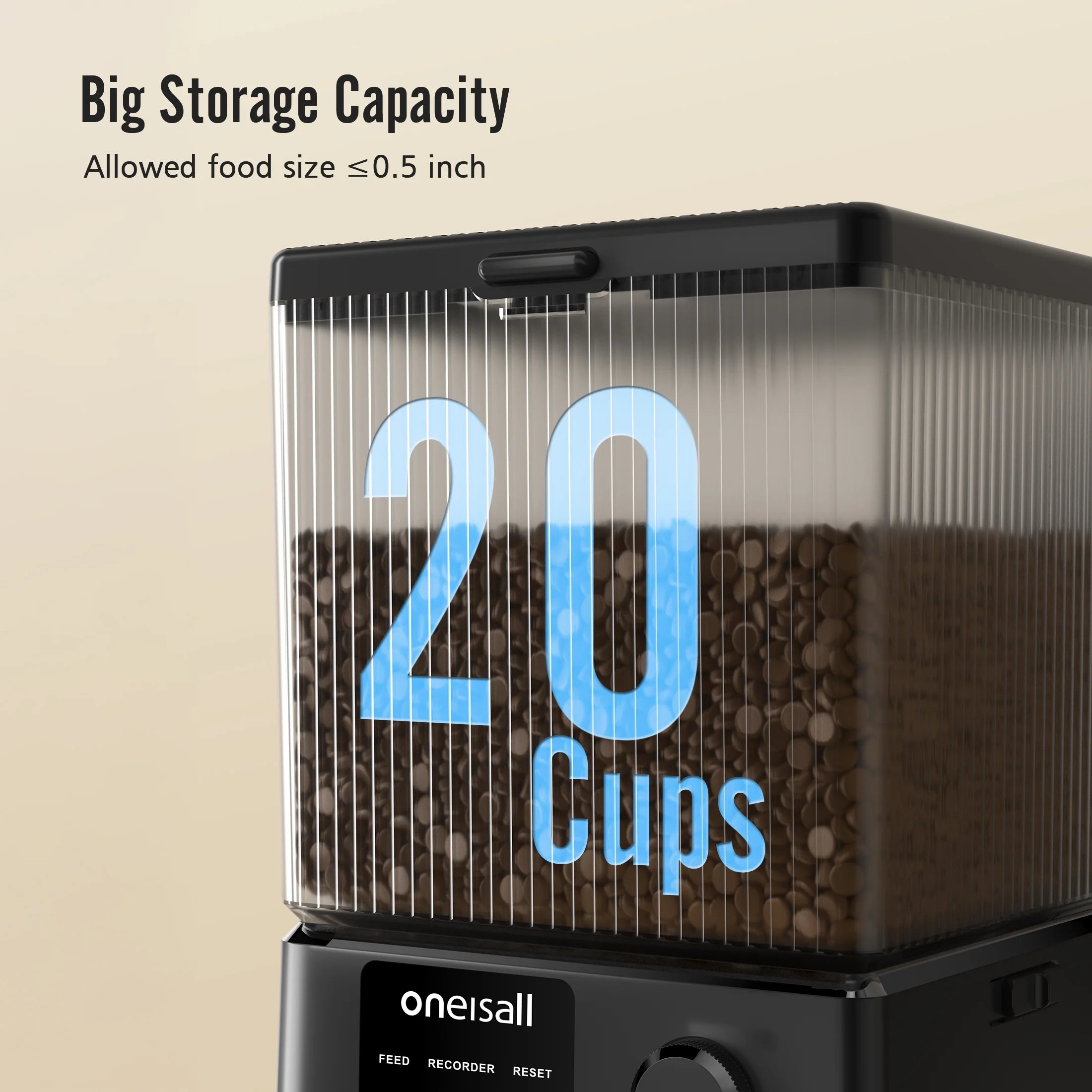 Smart Automatic Cat Feeder with Wi-Fi App Control – 5L Dual Bowl Pet Food Dispenser