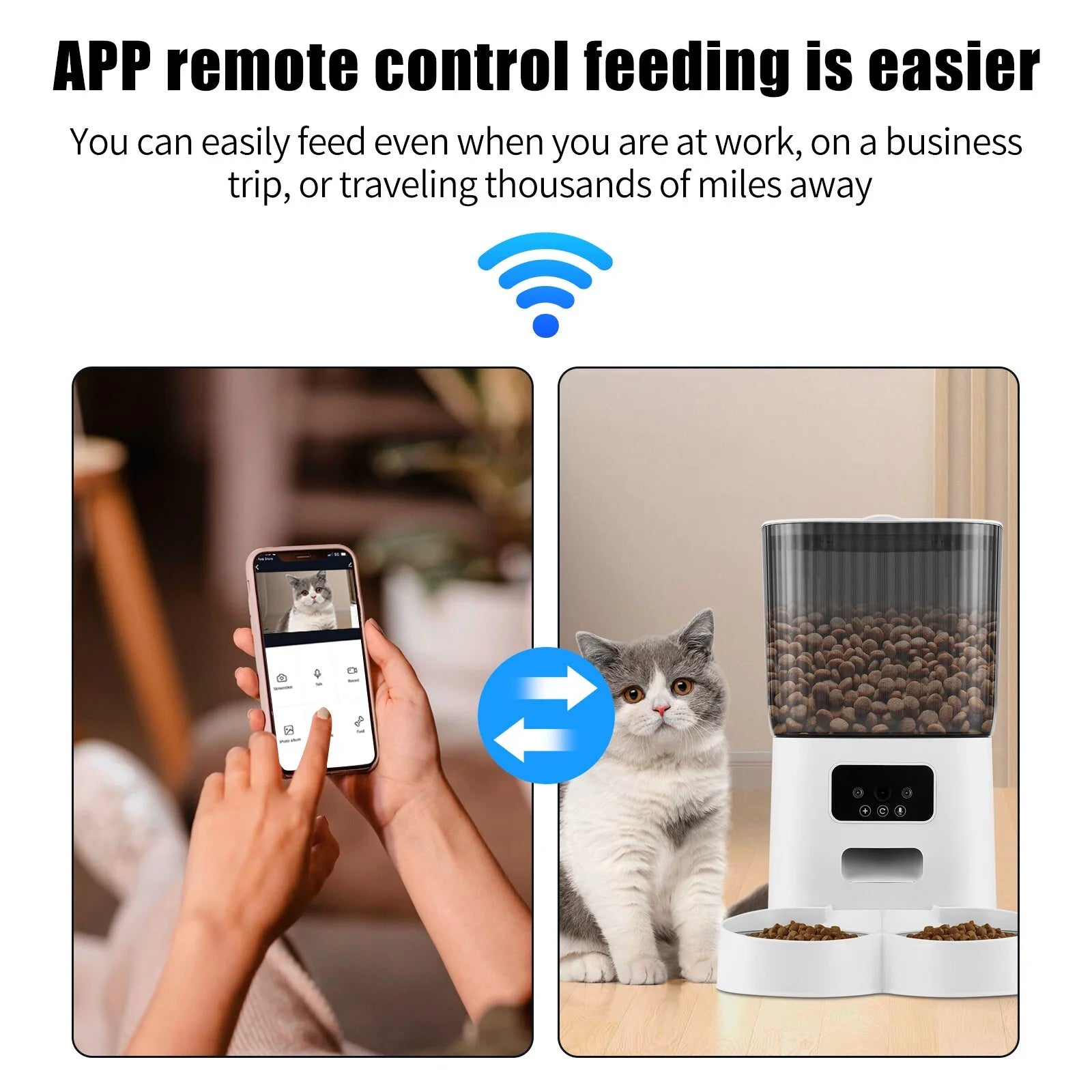 Smart Automatic pet Feeder with Camera 