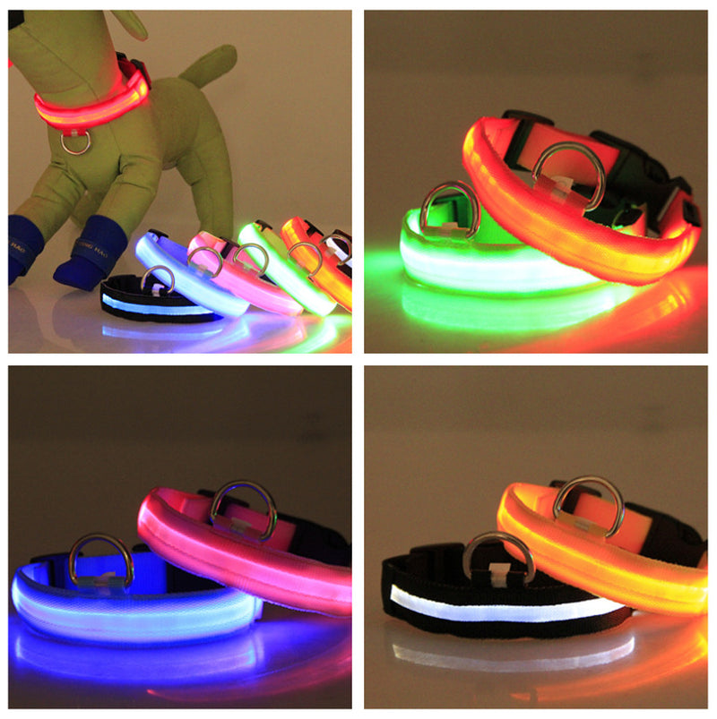 LED Luminous Pet Dog Collar – Night Safety Collar