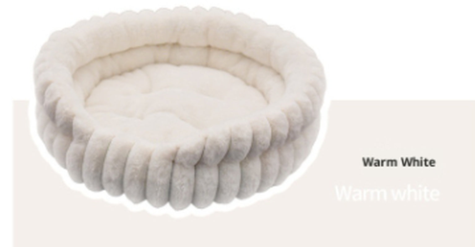 Plush Round Cat Nest Bed