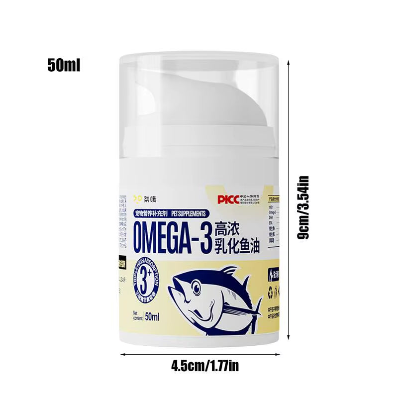 Pet Fish Oil Supplement for Cats – Skin, Coat & Joint Support