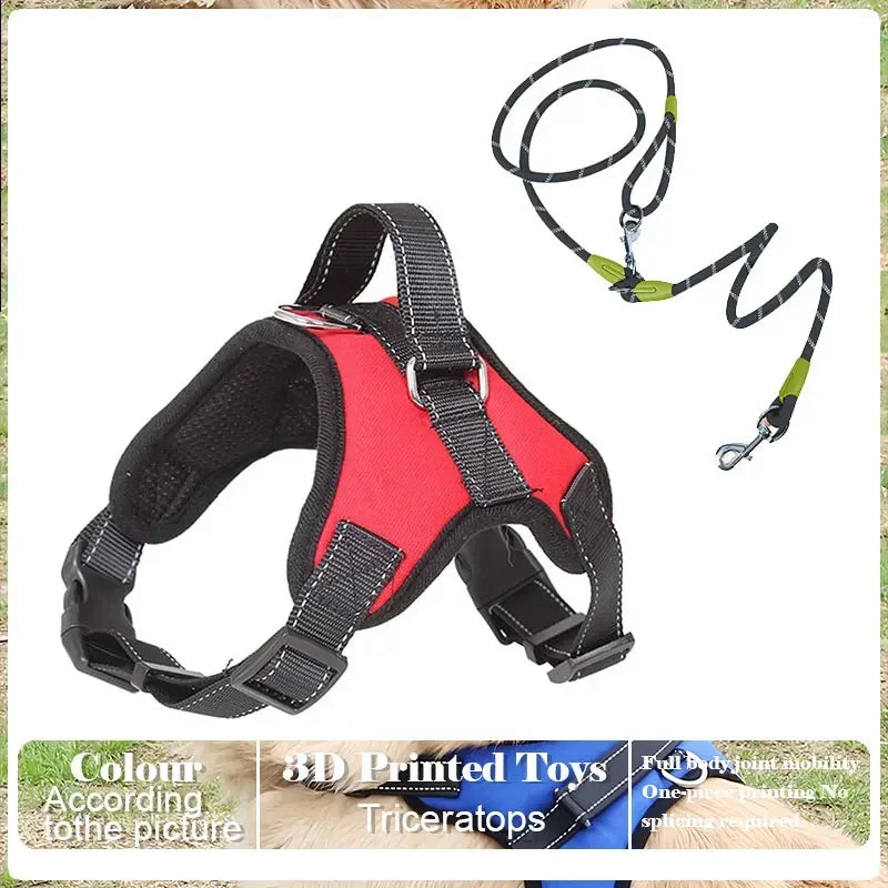 Adjustable Pet Harness and Leash Set