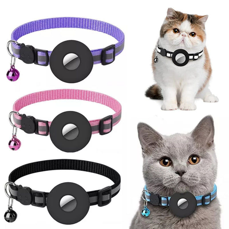Reflective Waterproof AirTag Collar Holder for Dogs & Cats