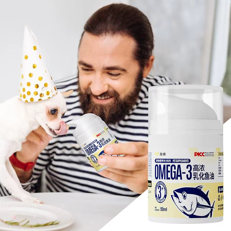 Pet Fish Oil Supplement for Cats – Skin, Coat & Joint Support