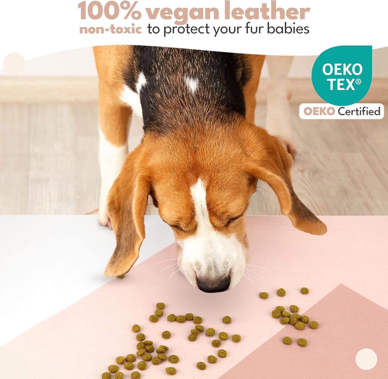 Large Waterproof Pet Feeding Mat – Non-Slip Dog & Cat Food Bowl Mat (Easy to Clean)