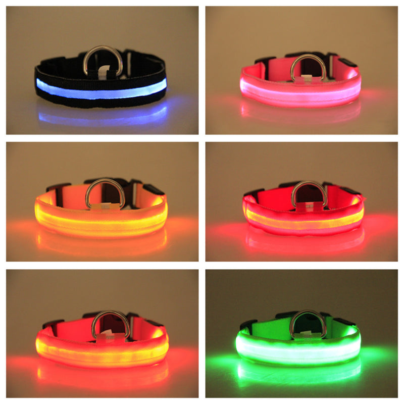 LED Luminous Pet Dog Collar – Night Safety Collar