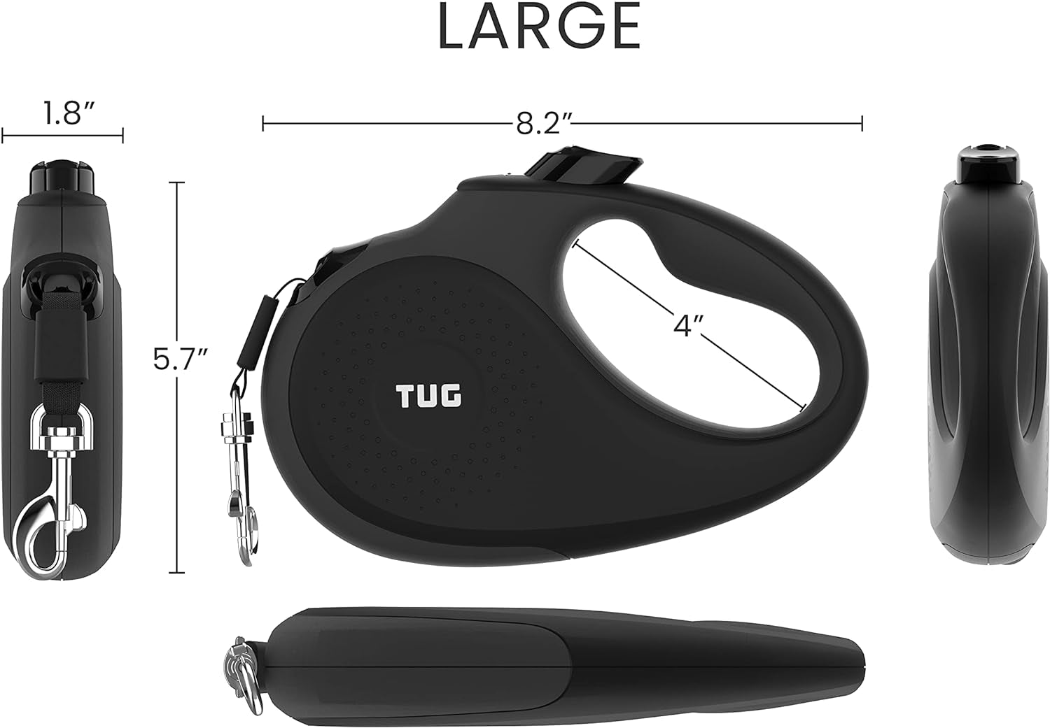Retractable Dog Leash – 360° Tangle-Free Heavy Duty Lead