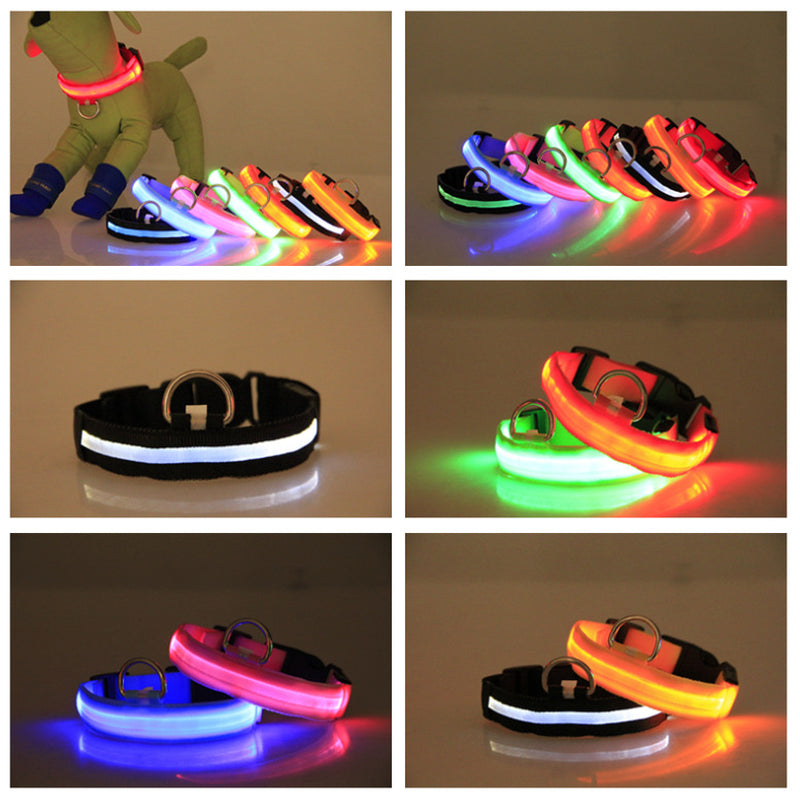 LED Luminous Pet Dog Collar – Night Safety Collar