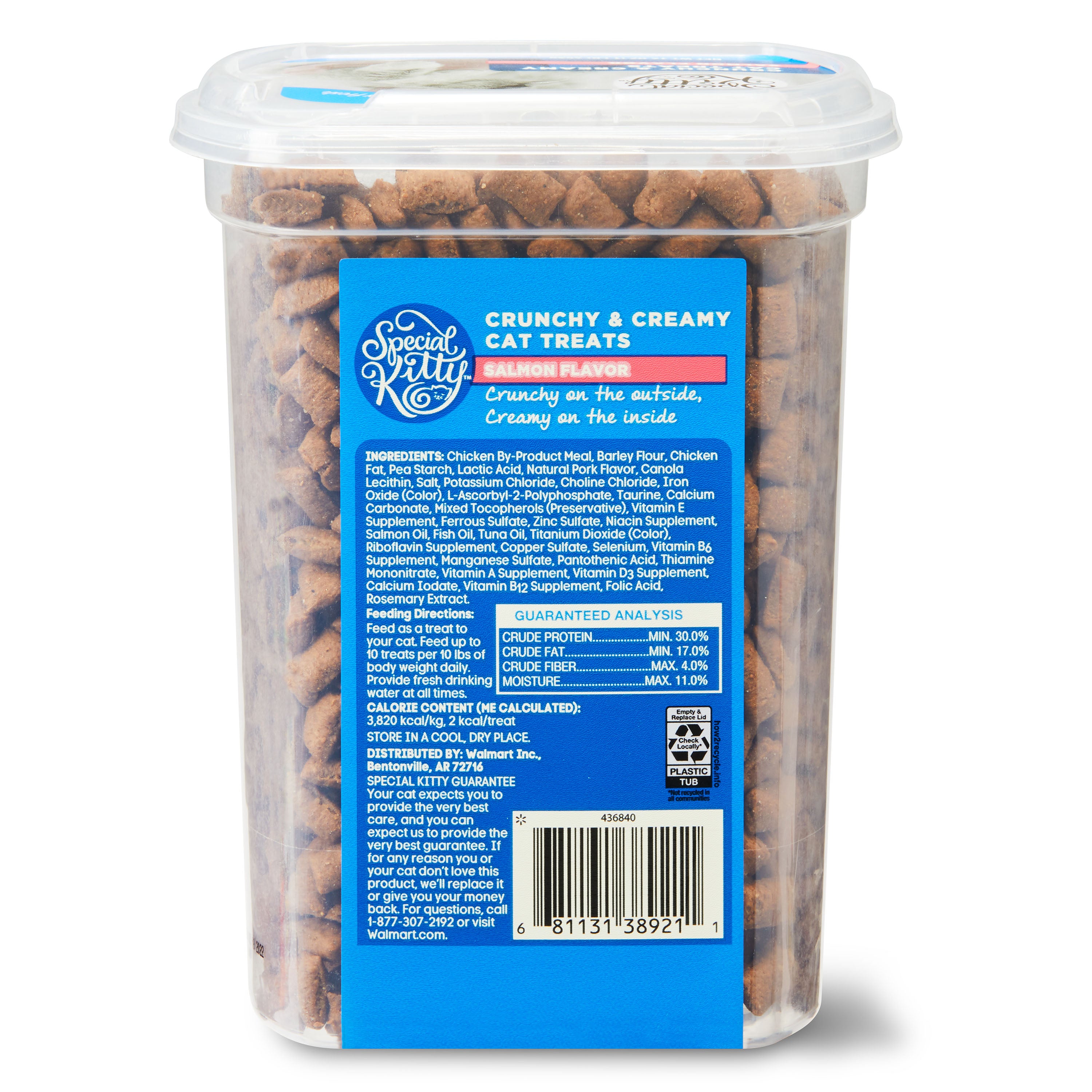 Crunchy & Creamy Salmon Cat Treats – Delicious Dual-Texture Snack (16 oz)