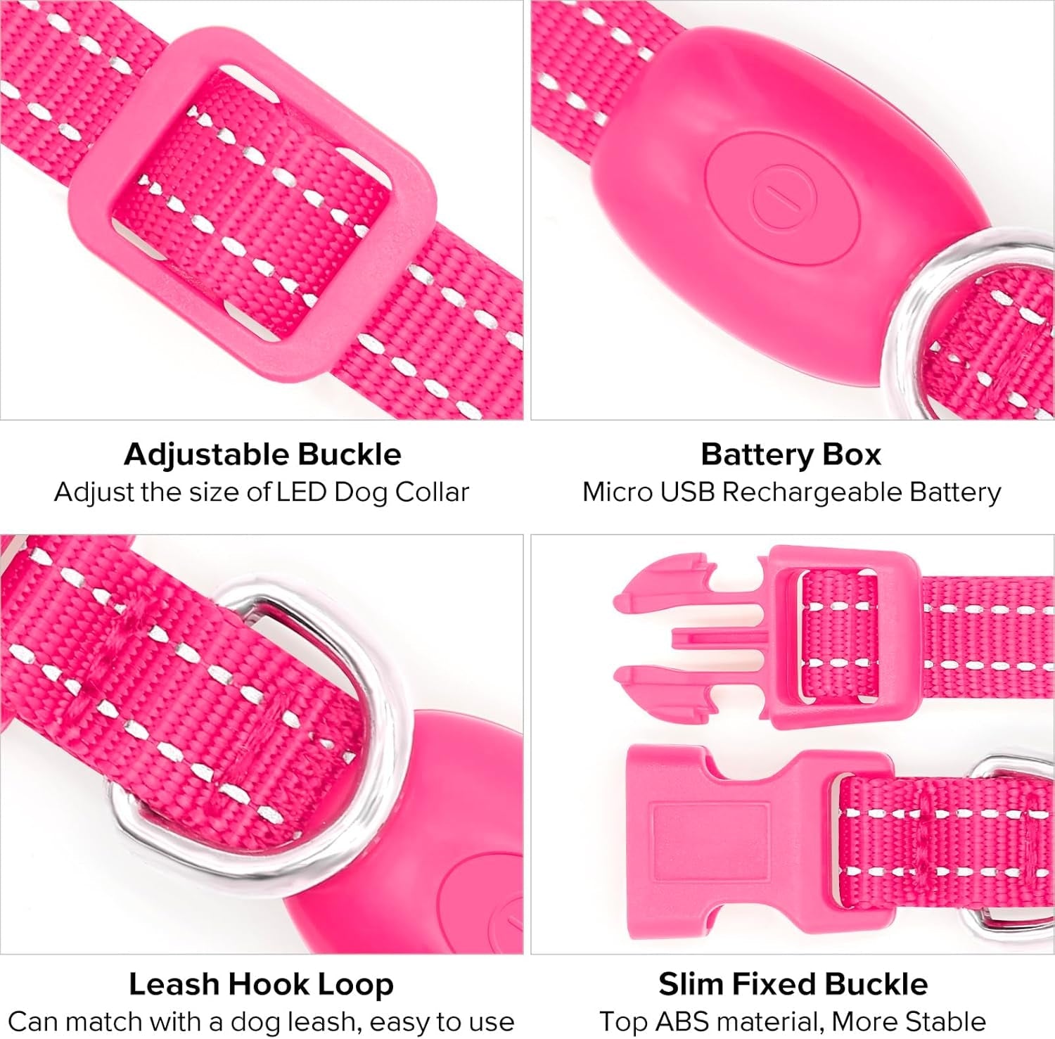 Rechargeable LED Dog Collar