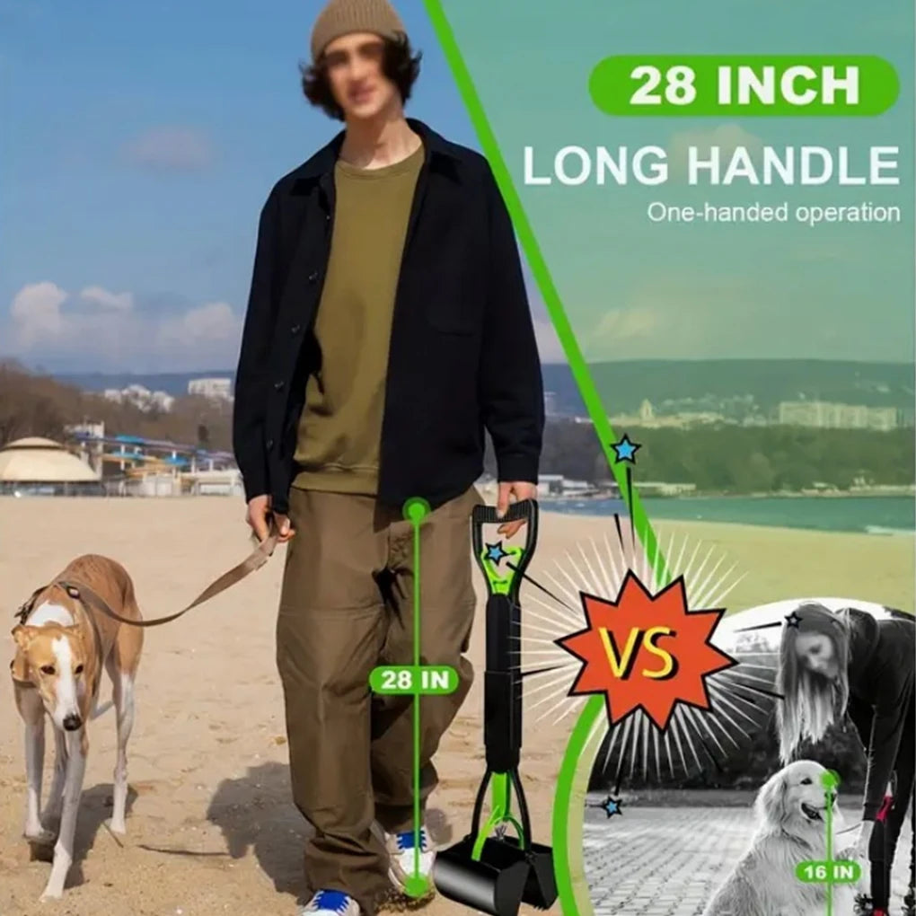 Long Handle Pet Pooper Scooper