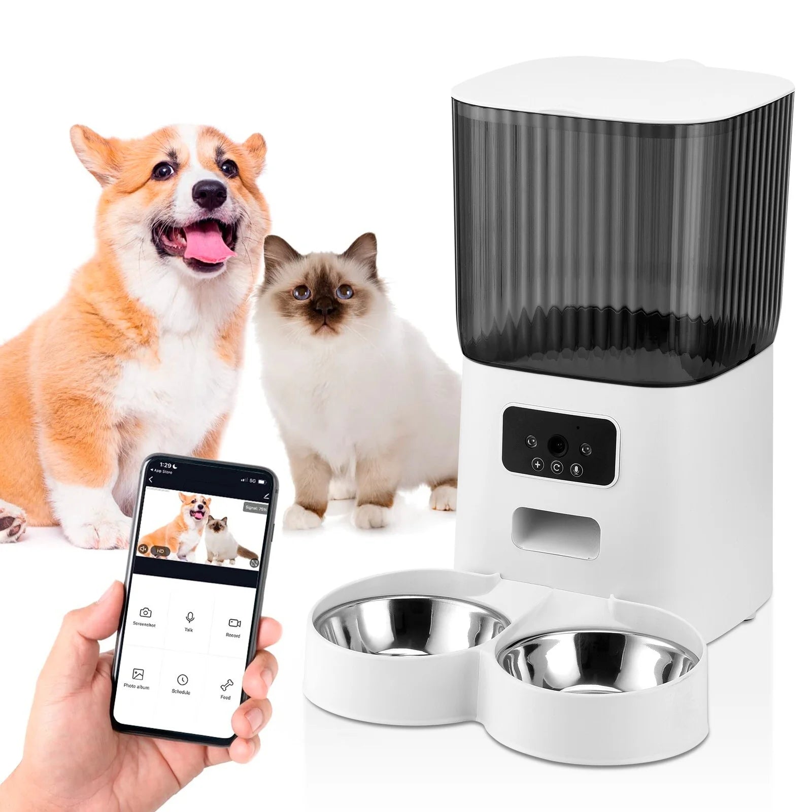 Smart Automatic pet Feeder with Camera 