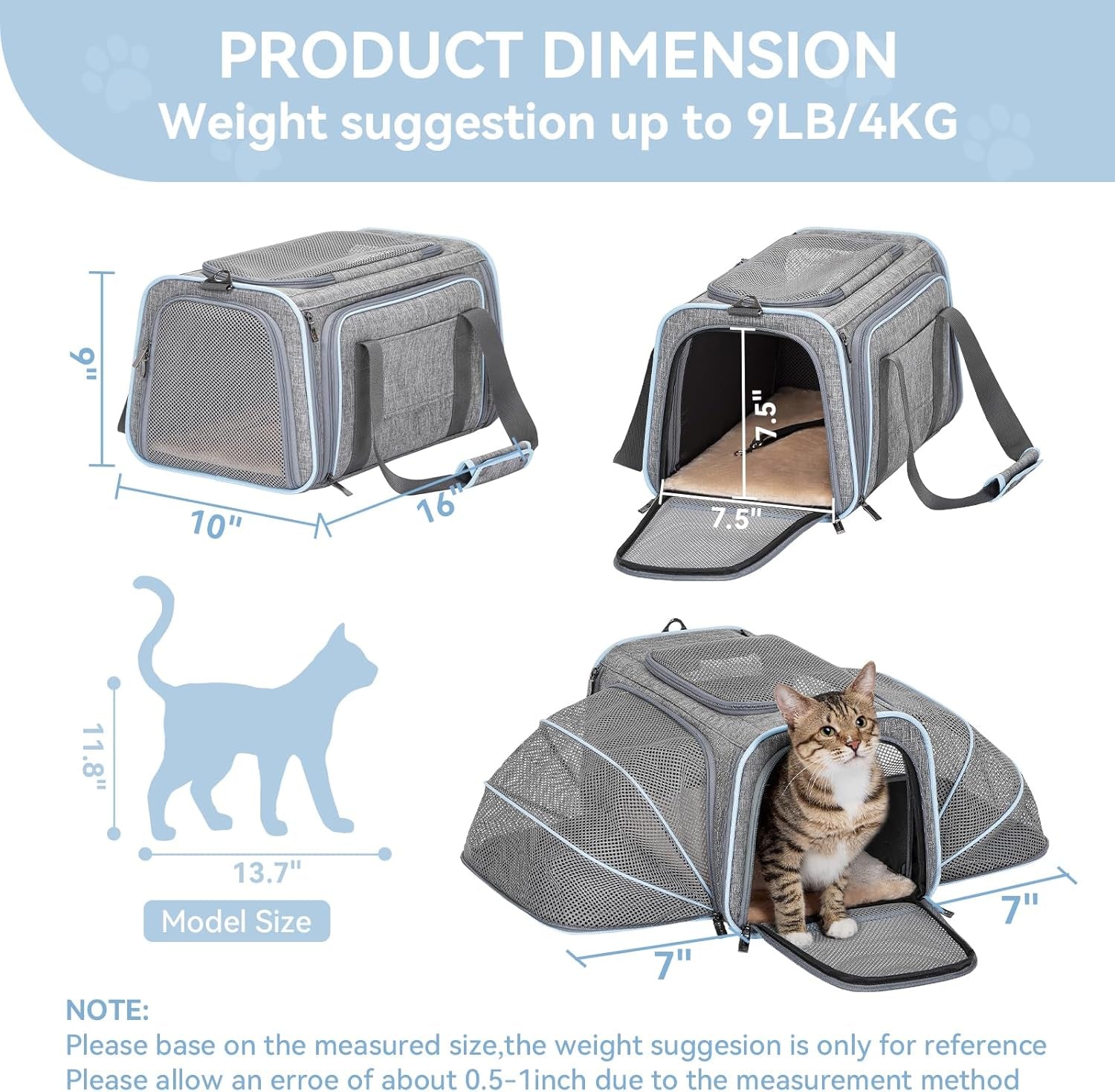 ✈️ Expandable Airline-Approved Pet Carrier 