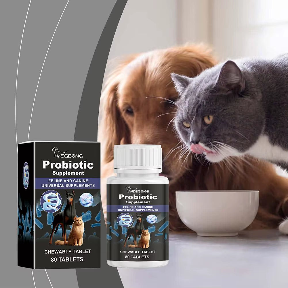 Probiotic Supplement for Cats & Dogs – Digestive & Gut Health Support
