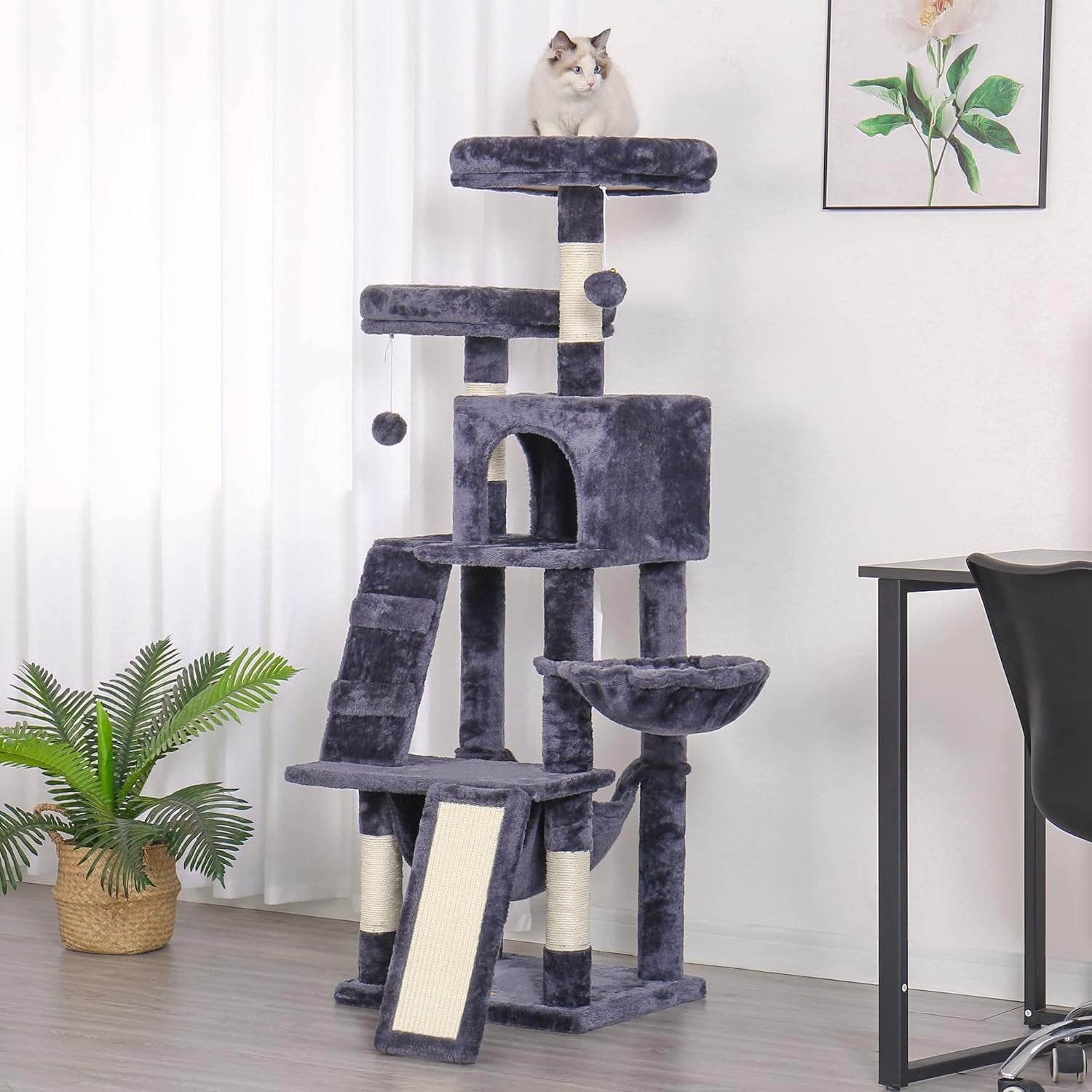 Multi-Level Cat Tree Tower – The Ultimate Playground for Indoor Cats