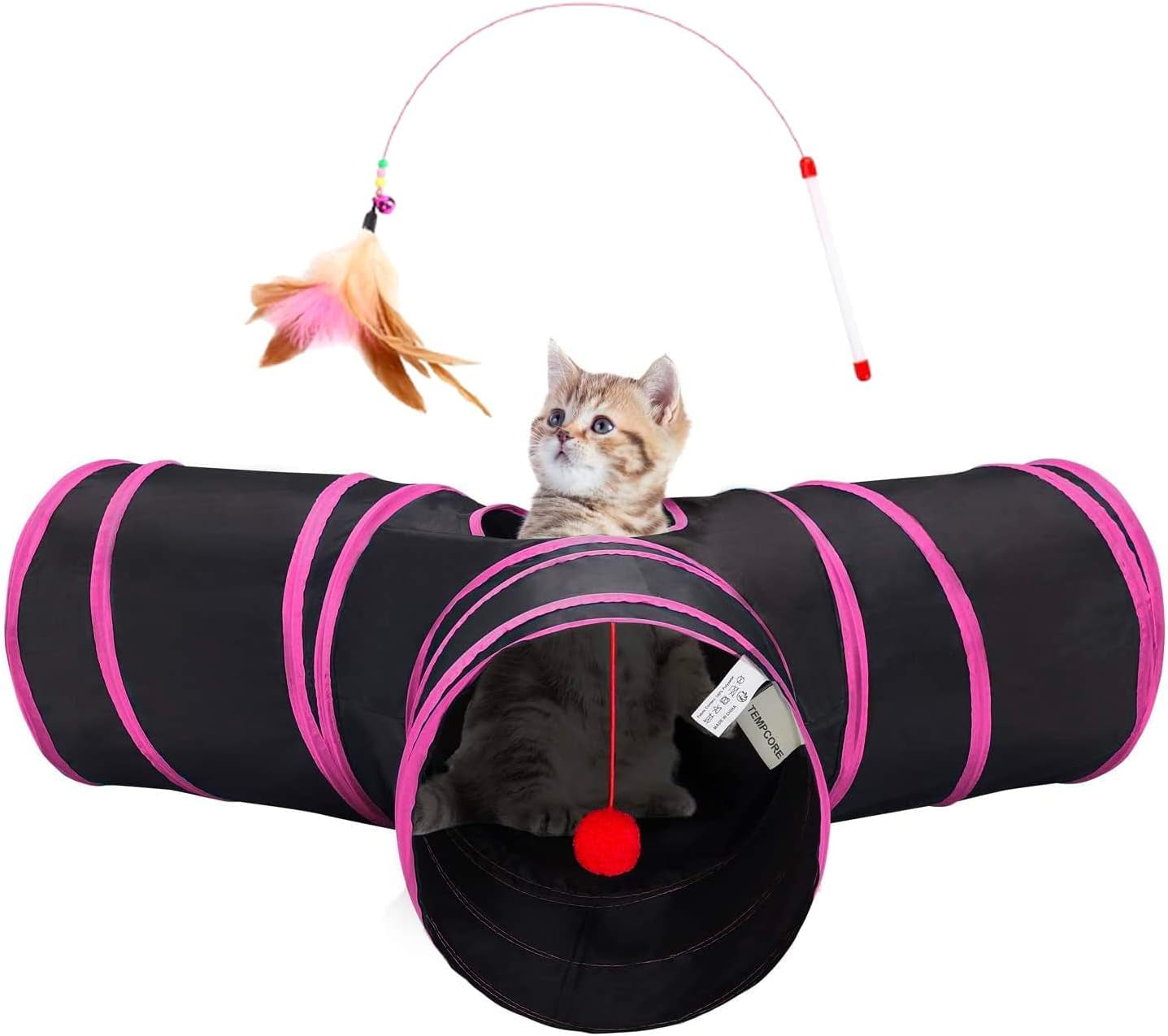 🐱 3-Way Collapsible Cat Tunnel Toy – Endless Fun for Curious Cats