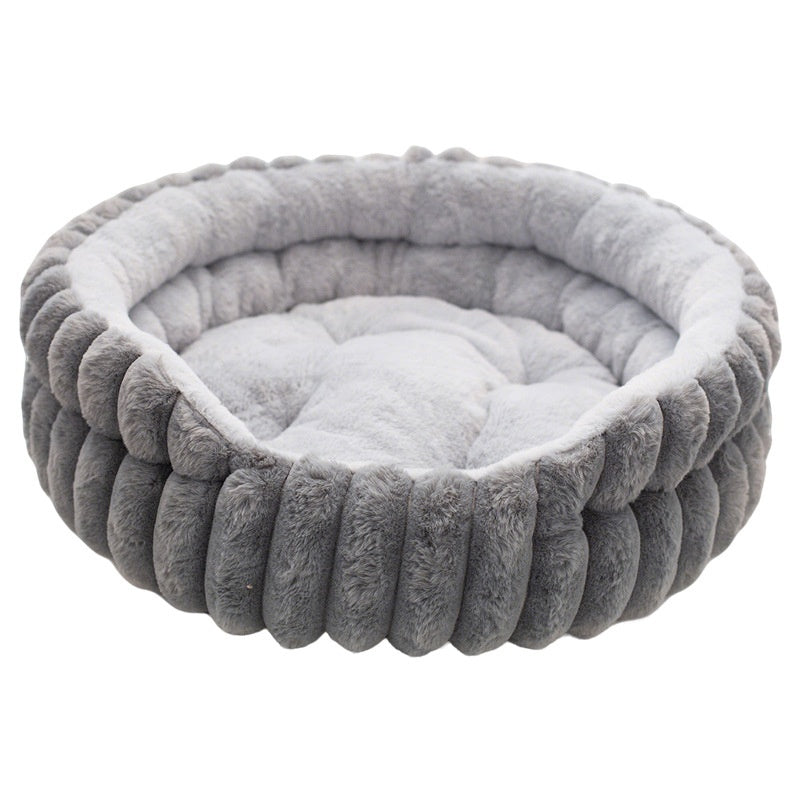 Plush Round Cat Nest Bed