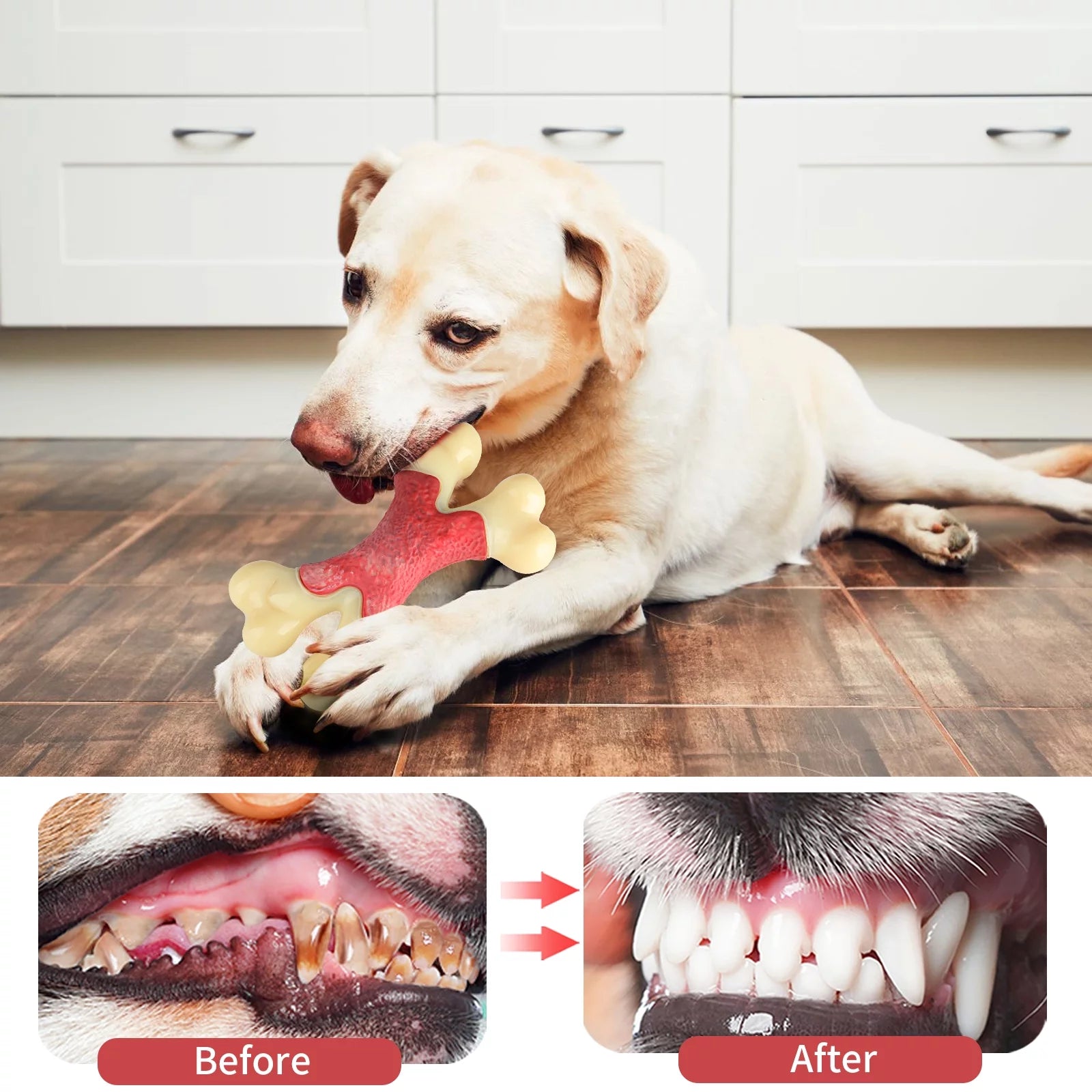 Bacon Flavor Nylon Dog Chew Bone –  for Aggressive Chewers