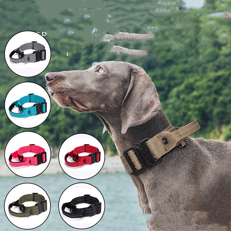 Quick Release Night Reflective Dog Collar – Safe Walking Collar