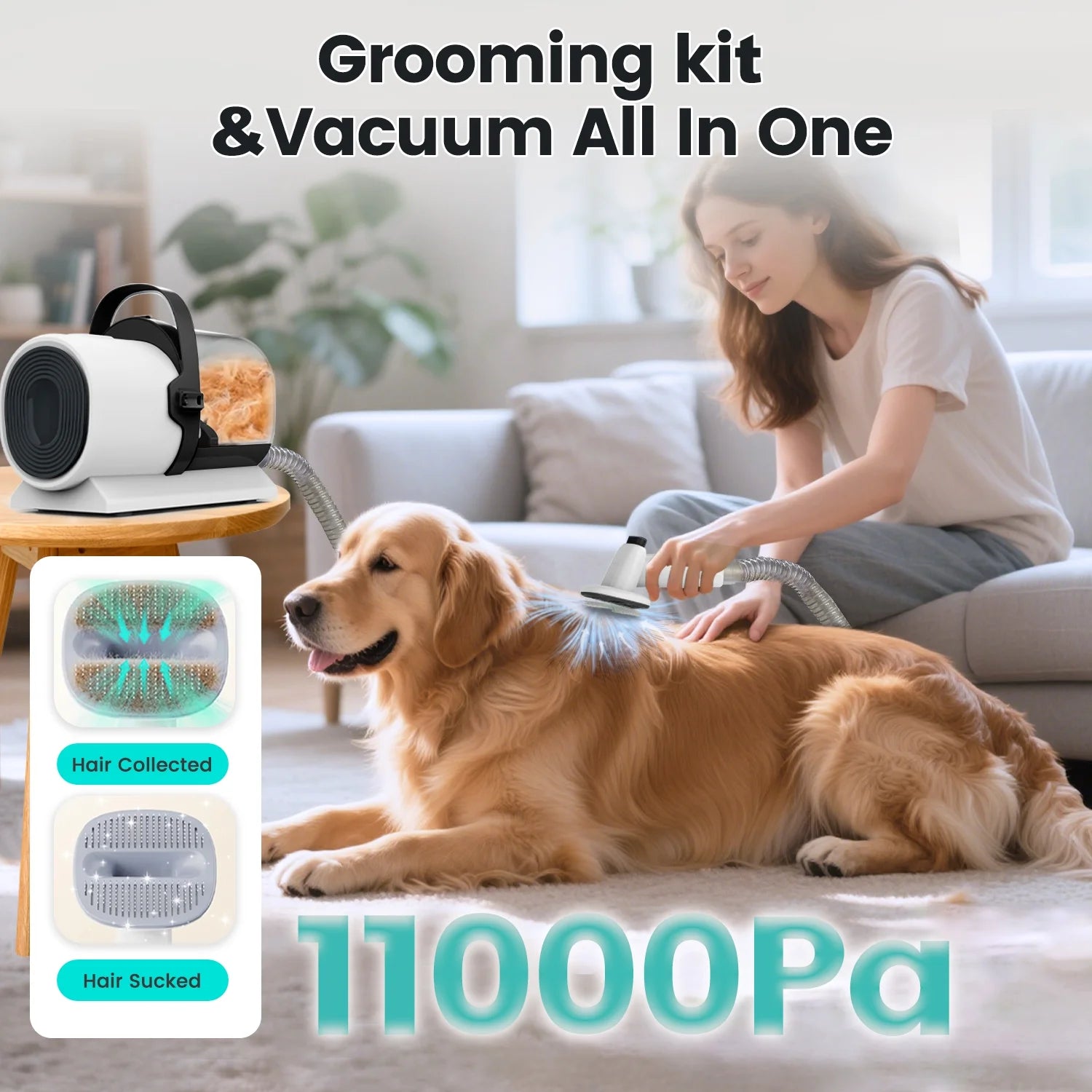 7-in-1 Dog Grooming Vacuum Kit 