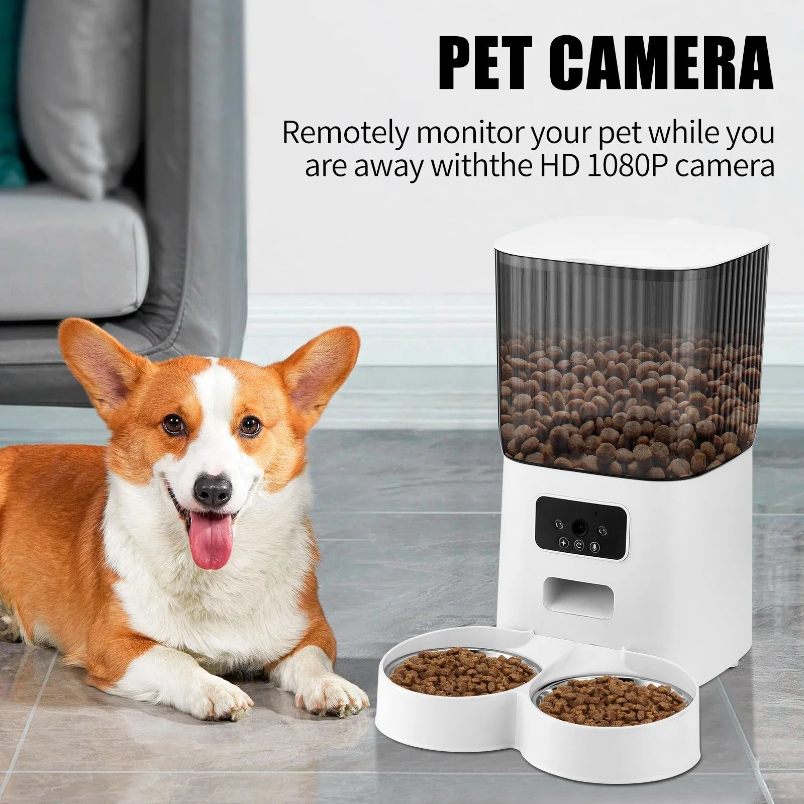 Smart Automatic pet Feeder with Camera 