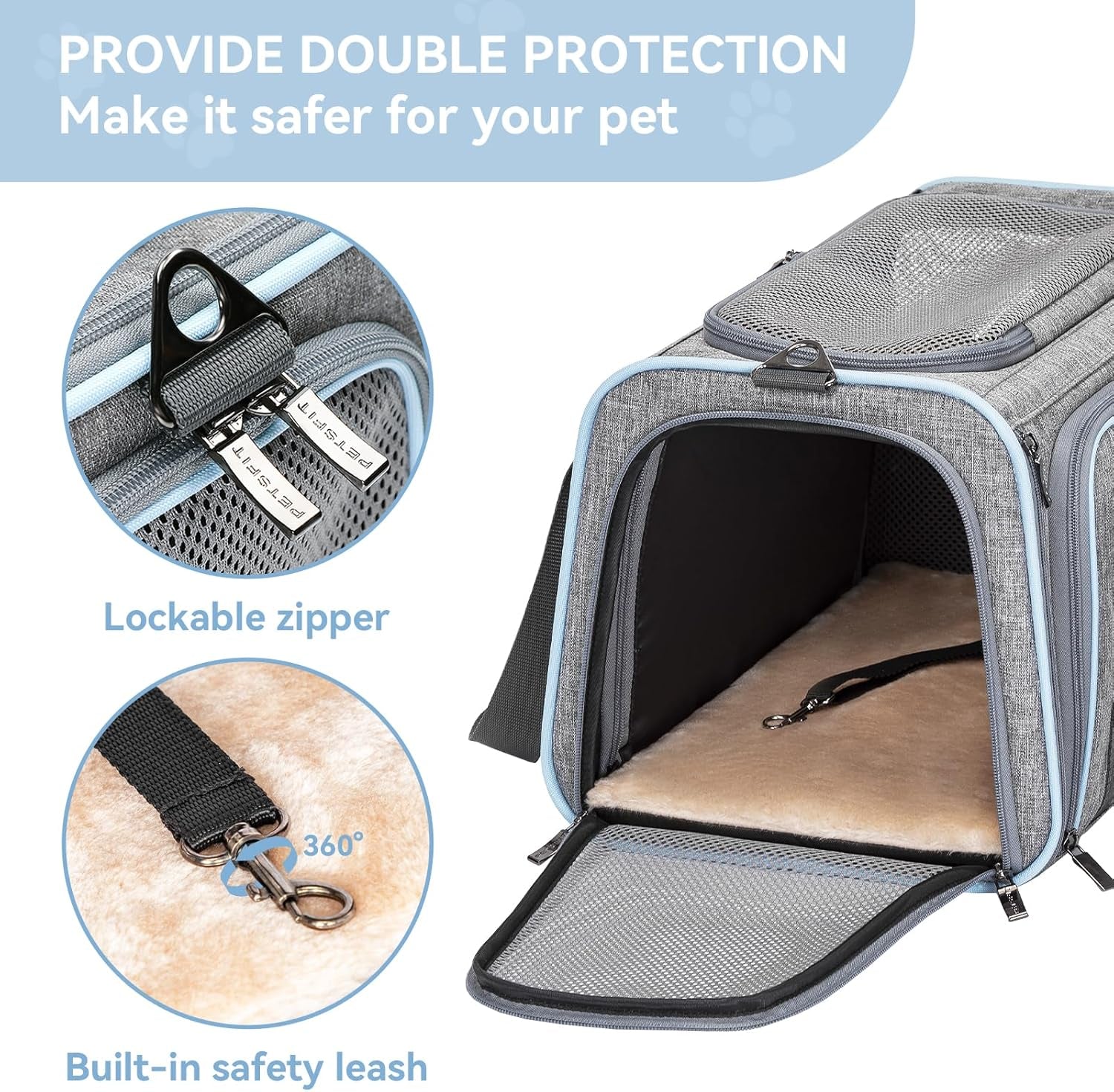 ✈️ Expandable Airline-Approved Pet Carrier 