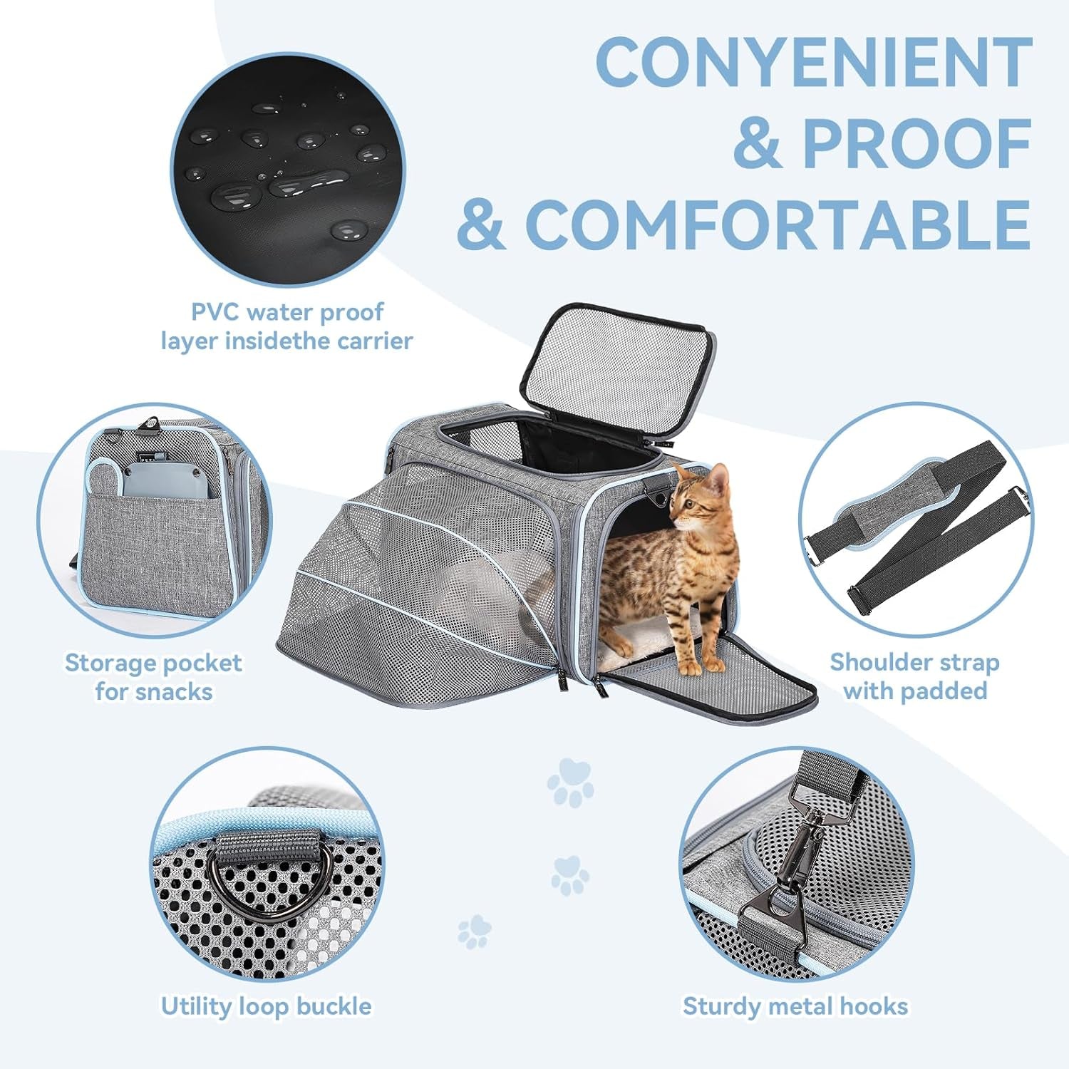 ✈️ Expandable Airline-Approved Pet Carrier 