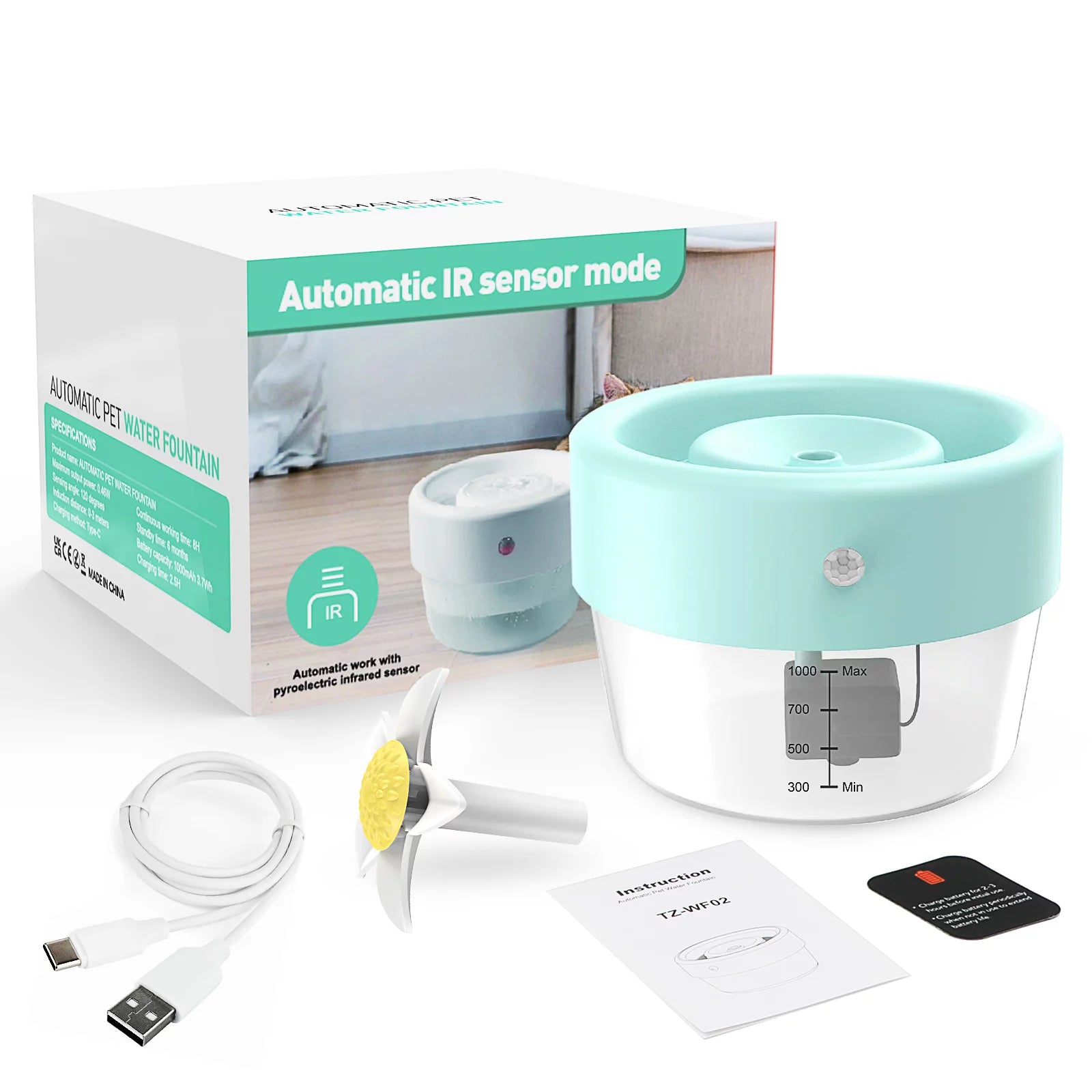 Automatic Cat Water Fountain 