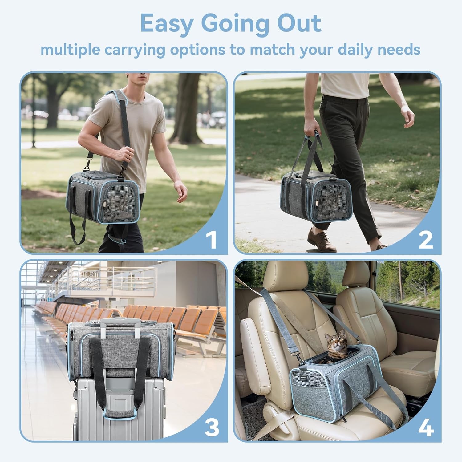✈️ Expandable Airline-Approved Pet Carrier 