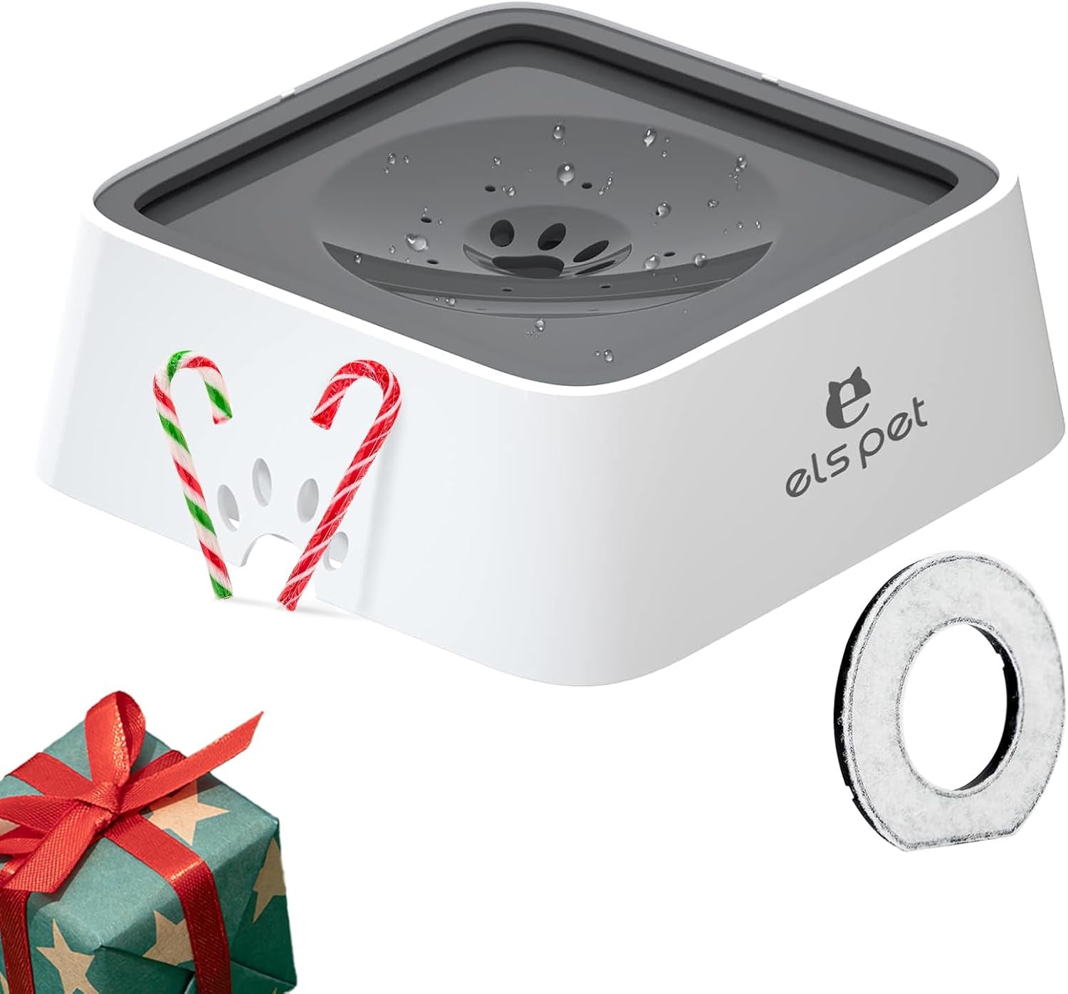 No-Spill Slow Water Feeder Bowl 